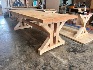 96” L x 36” W Dining Table - You Choose Stain Color